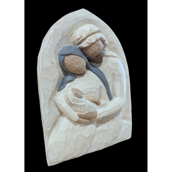 Vintage Willow Tree The Holy Family 'A Child is Born' Plaque - Picture 3 of 4
